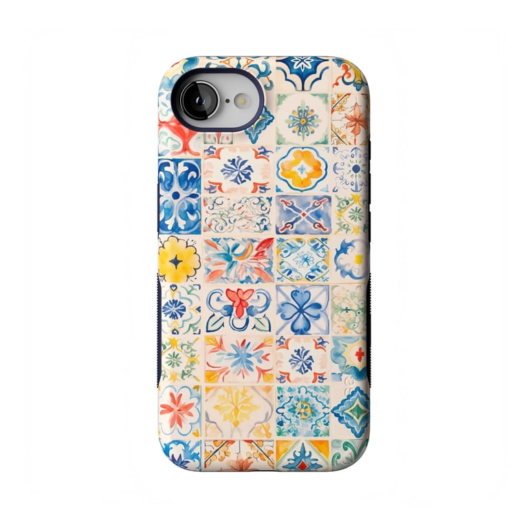 Casely iPhone 16e Case | Tuscan Tiles | Dolce Vita | Bold Protective Design  | Compatible with MagSafe - Walmart.com
