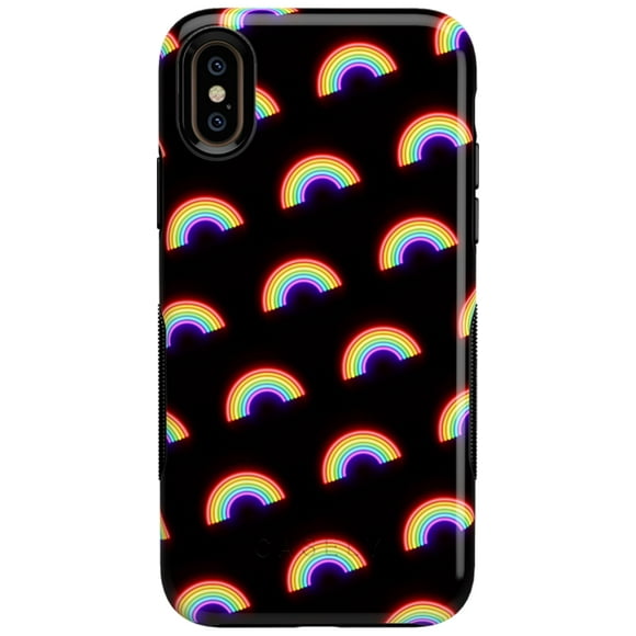 Casely iPhone X/XS Case | Endless Rainbows LED Print Case