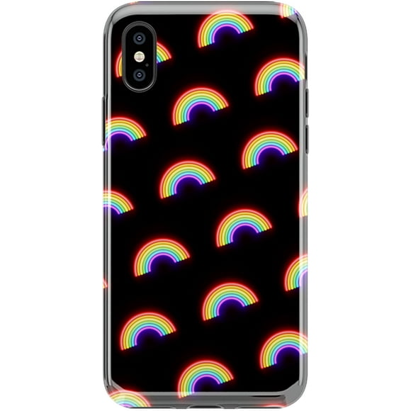 Casely iPhone X/XS Case | Endless Rainbows LED Print Case