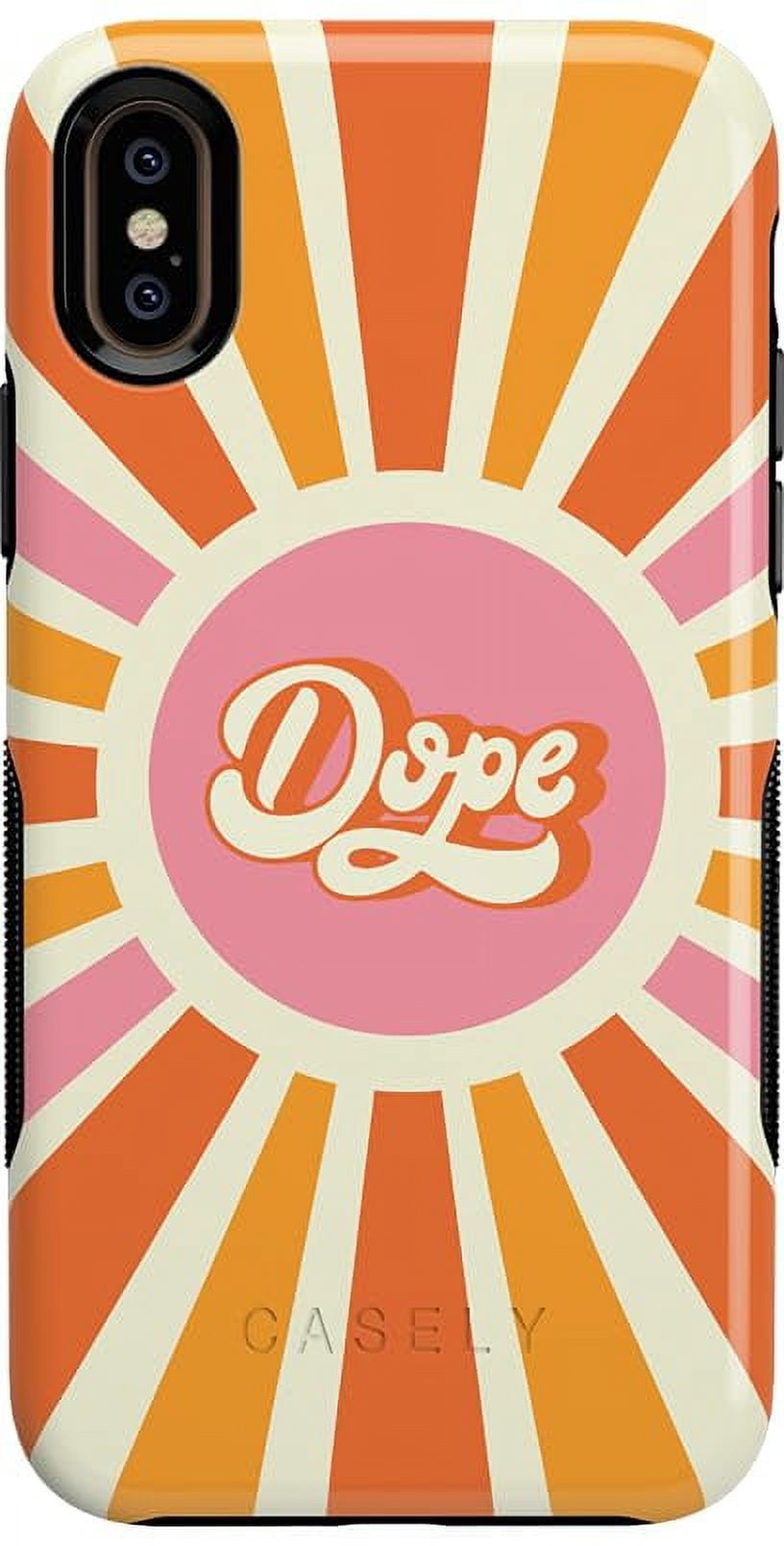 Casely iPhone Xs Max Case You're Dope Retro Sun Colorblock