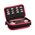 thumbnail image 1 of Casemaster Plazma Plus Dart Case Black with Pink Zipper and Phone Pocket, 1 of 10