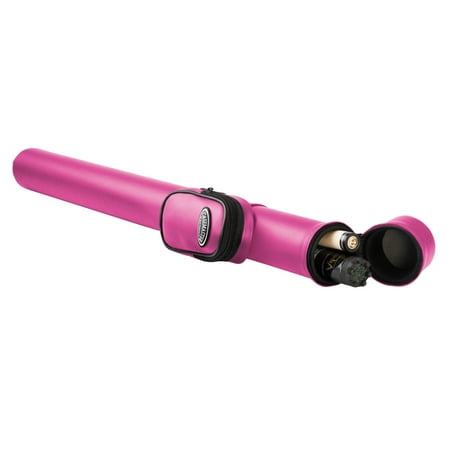 Casemaster Q-Vault Supreme Billiard/Pool Cue Case with Accessory Pocket, Pink
