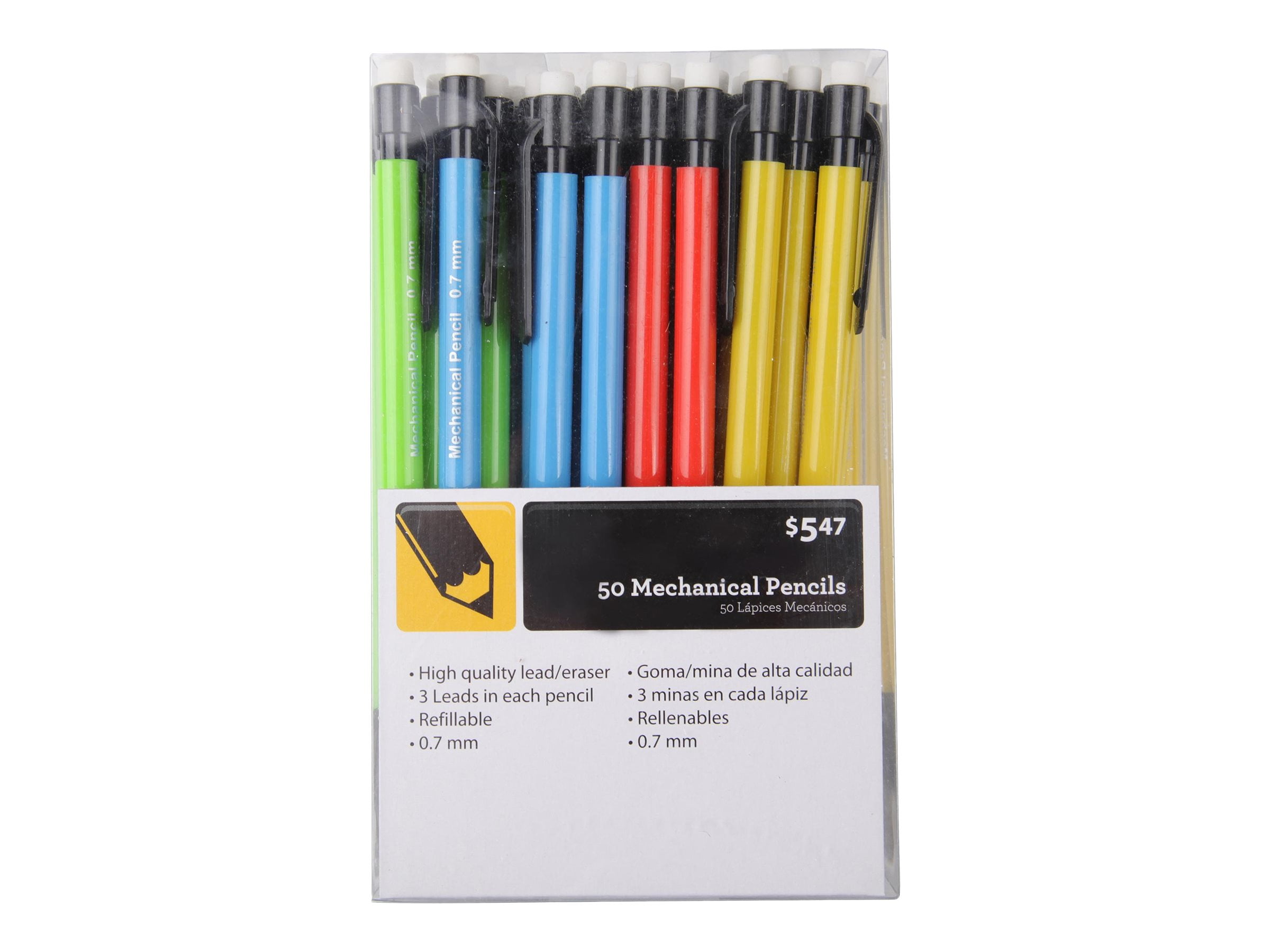 https://i5.walmartimages.com/seo/Casemate-Mechanical-Pencils-0-7mm-Assorted-Colors-50-Count_d9d10f11-cdf7-4260-98c4-57c9e379effc_1.6a42e0b859567af7ba48477cc021bb2a.jpeg