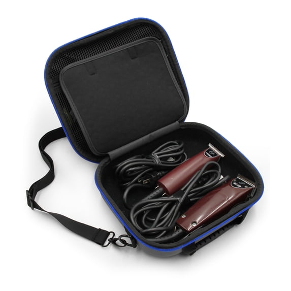 Casematix Hair Clipper Barber Case for Clippers, Hair Buzzers, Trimmers, T Finisher Liner - Travel Case for Clippers, Stylist and Hair Cutting Supplies with Shoulder Strap