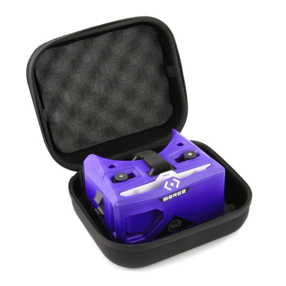 Casematix Virtual Reality Headset Case Fits Merge Vr Headset with Travel Handle and Protective Padded Foam Interior