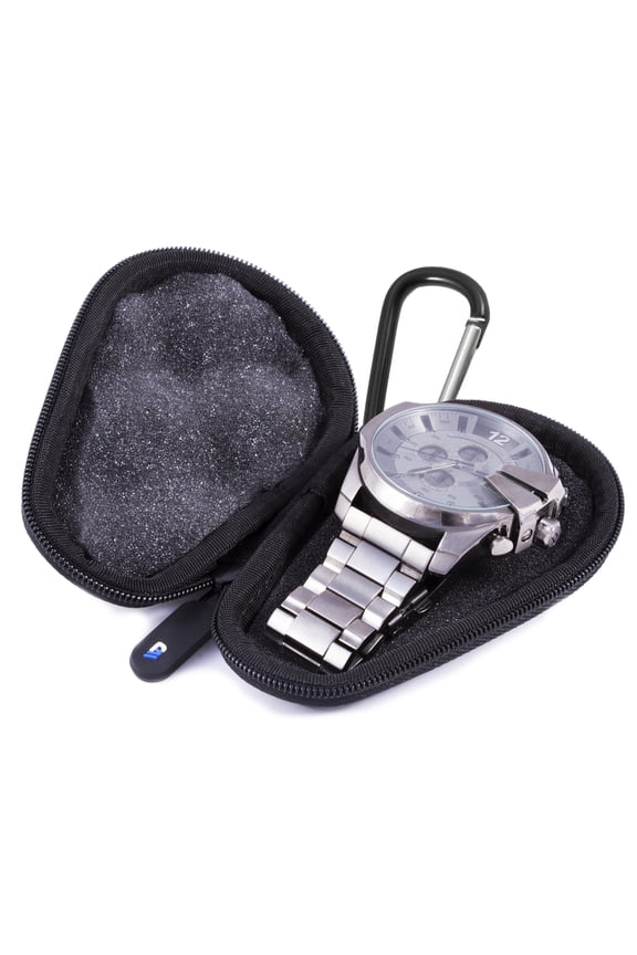 Watch Box Travel Case for Stainless Steel Metal Band Mens and Womens Watches , Up To 56mm