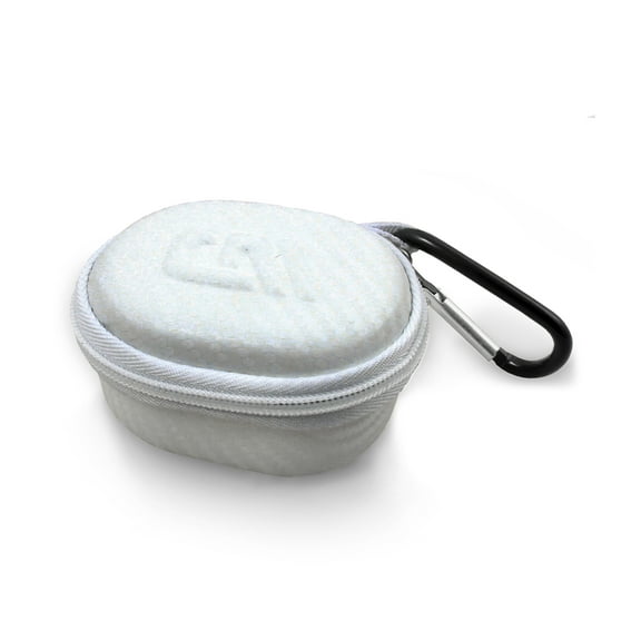 Casematix White Ear Buds Case Compatible with TWS Szsago W9 Bluetooth 5.0 True Wireless Earbuds Charging Case Includes Case and Carabiner Only