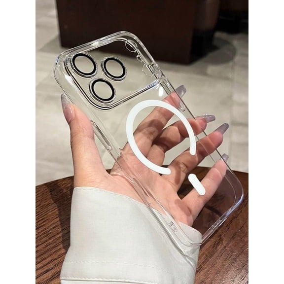 CasemaxY Clear Magnetic Wireless Charging Cell Phone Case for iPhone 16 Pro Max