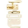 thumbnail image 1 of Casement Latch with Three Srike Plates, Polished Brass by Stone Harbor Hardware, 1 of 1