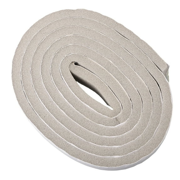 Casement Sealing Strip Door Seam Sound Insulation and Windshield Sponge Strip Gray 1.5Cm 2 Rolls