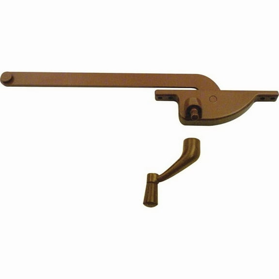 Casement Window Operator, Right Hand, Teardrop Body, Bronze, 9 in. Arm.