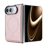 Caseny Slim Matte Case for iPhone Duo, Support Wireless Charging Non-Slip Matte Anti-Fingerprint Shockproof Protective Bumper, Rosegold