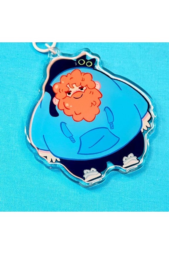 Caseoh Acrylic Keychain - 3" Double Sided Epoxy (1 keychain)