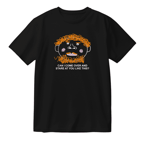 Caseoh Can I Come Over And Stare At You Like This Cotton T-shirt Women Men Short Sleeve Crewneck Casual Fashion Tee