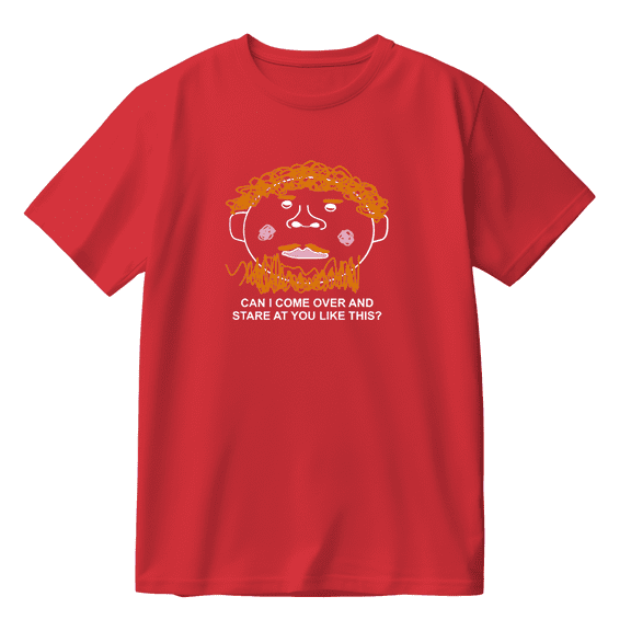 Caseoh Can I Come Over And Stare At You Like This Cotton T-shirt Women Men Short Sleeve Crewneck Casual Fashion Tee