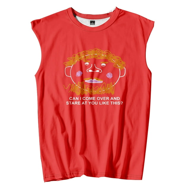 Caseoh Can I Come Over And Stare At You Like This Tank Top Women Men Crewneck Vest Casual Sleeveless T-shirt