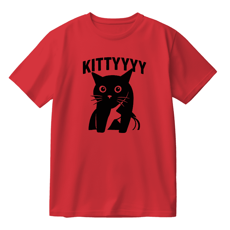 Caseoh Kitty Funny Cat Cotton T-shirt Women Men Short Sleeve
