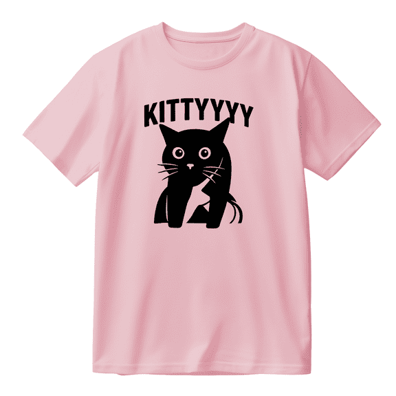 Caseoh Kitty Funny Cat Cotton T-shirt Women Men Short Sleeve Crewneck Fashion Tee
