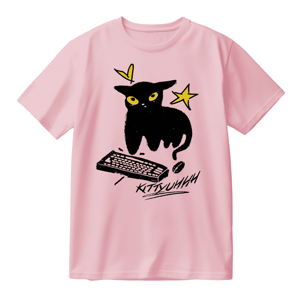 Caseoh Kittyuh Cotton T-shirt Women Men Short Sleeve Crewneck Fashion Tee