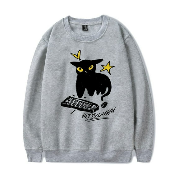 Caseoh Kittyuh Crewneck Sweatshirt Pullover Long Sleeve Women Men Fashion Clothes