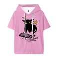 thumbnail image 1 of Caseoh Kittyuh Hooded T-shirt Women Men Short Sleeve Tee Casual Fashion Tops, 1 of 2