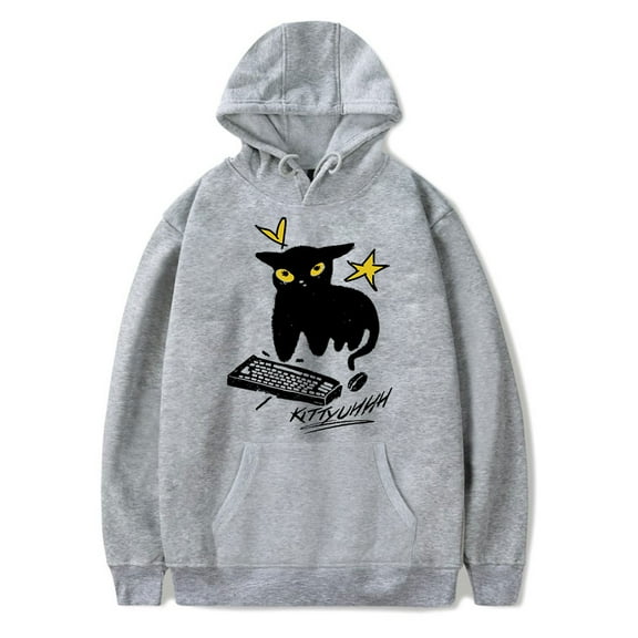 Caseoh Kittyuh Hoodie Unisex Hooded Sweatshirt Long Sleeve Streetwear Pullover Clothes