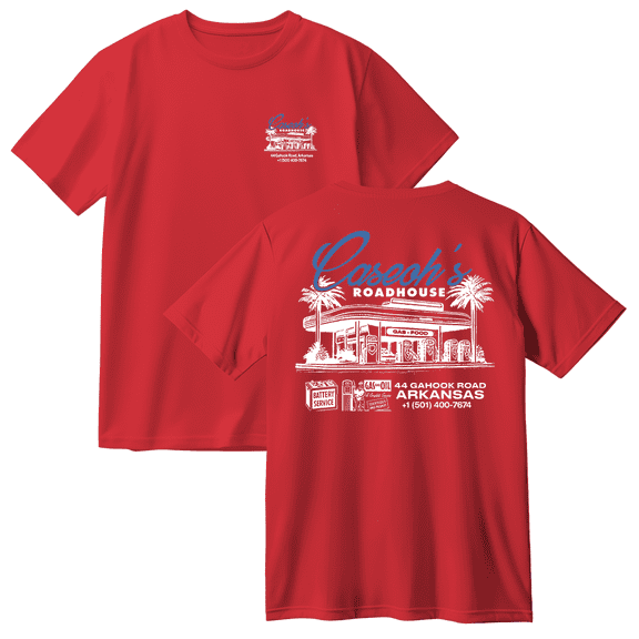 Caseoh Roadhouse Cotton T-shirt Women Men Short Sleeve Crewneck Fashion Tee