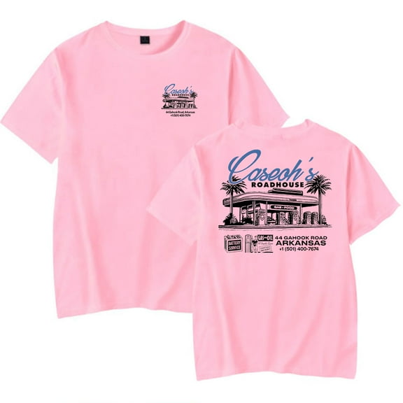 Caseoh Roadhouse Tee Unisex Crewneck Short Sleeve T-shirt Casual Fashion Tops