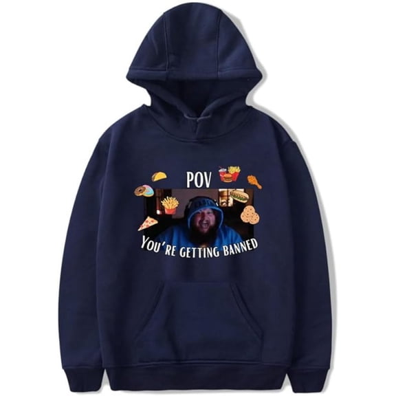 Caseoh Your're Getting Banned Hoodies Women Men Casual Long Sleeve Sweatshirt Fashion Clothes