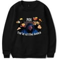 thumbnail image 1 of Caseoh Your're Getting Banned Sweatshirt Casual Women Men Crewneck Long Sleeve Pullover Fashion Clothes, 1 of 2