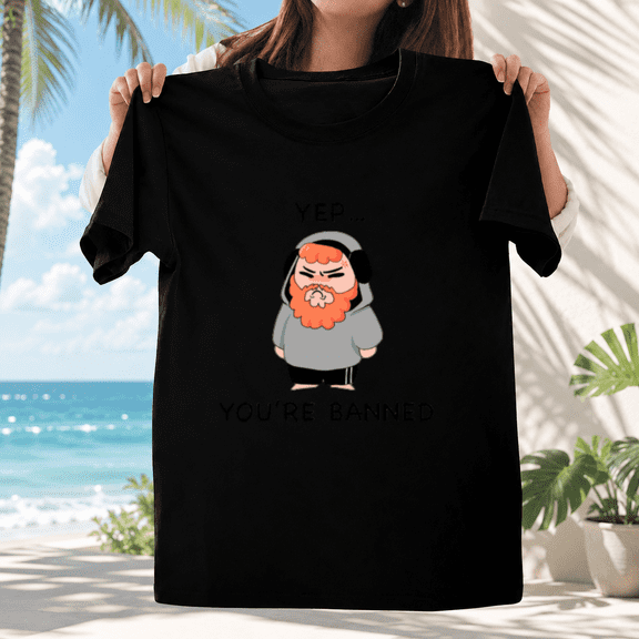 Caseoh Youre Banned Funny Internet Streamer Gamer Meme Quote Unisex T-ShirtPlus Size S–5XL Available