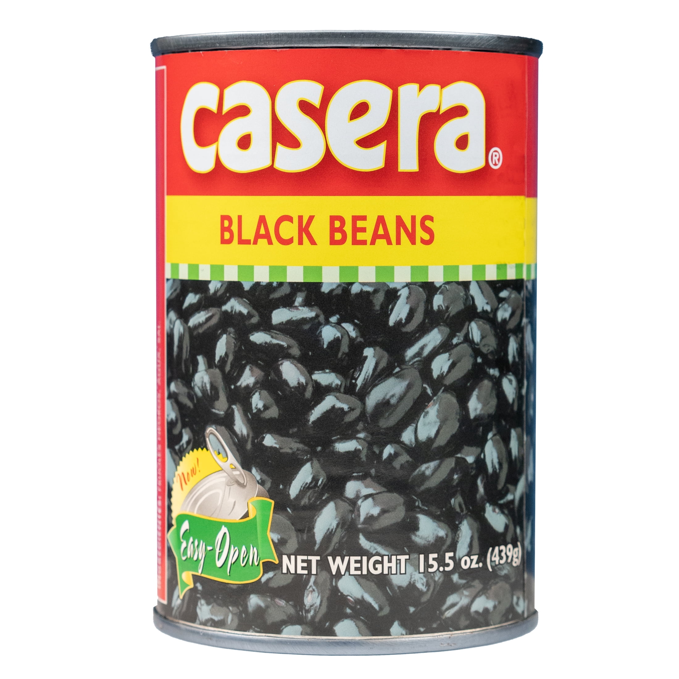 Casera Black Beans, Habichuelas Negras, Easy Open 15.5oz Canned