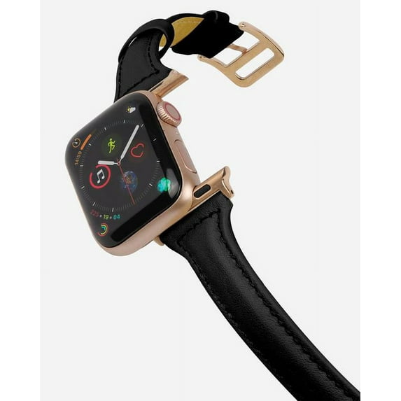 Casery Leather Watch Band for Apple Watch - Black WB-4201