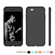 Cases for Apple iPhone SE 2 2020 / iPhone 7 / iPhone 8, Njjex Shockproof Ultra Slim Fit Silicone Cover TPU Soft Gel Rubber Cover Shock Resistance Protective Back Bumper -Black
