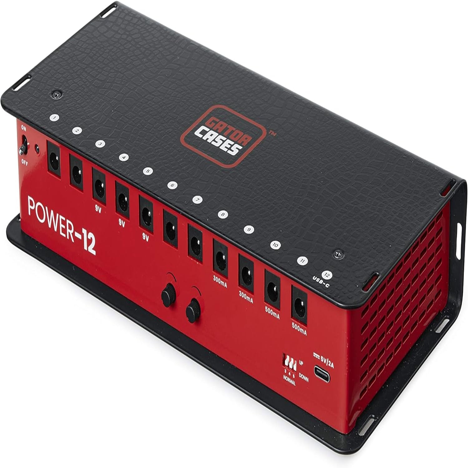 Cases Guitar Effects Pedal Power Supply with (8) 9V DC Isolated Outputs; (GTRPWR8)