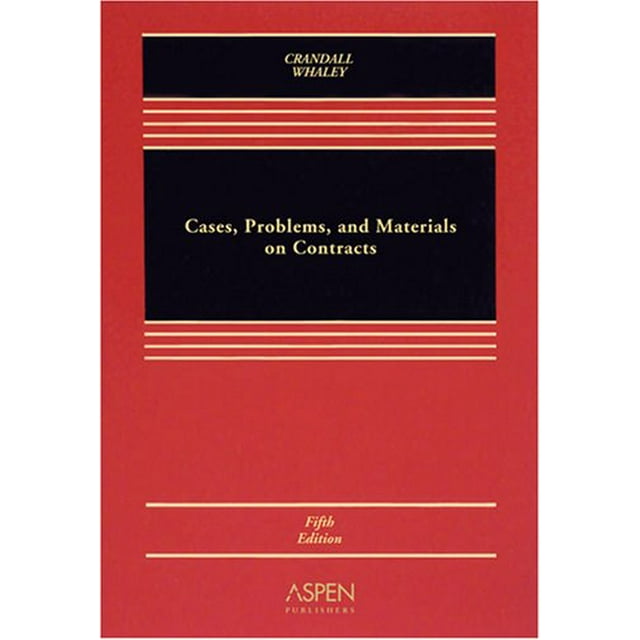 PreOwned Cases, Problems & Materials Contracts, 9780735565647