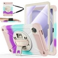 thumbnail image 1 of Cases for Samsung Galaxy Tab A9+/ A9 Plus 11" 2023, Shockproof Hard Duty Case with 360 Rotating Hand Strap & Stand, Shoulder Strap for SM-X210/ X216/ X218, iridescence, 1 of 7