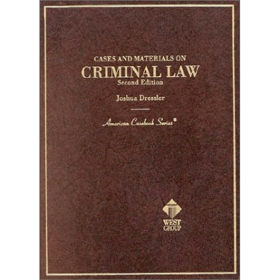 Pre-Owned Cases and Materials on Criminal Law (American Casebook Series) (Hardcover) 0314233075 9780314233073