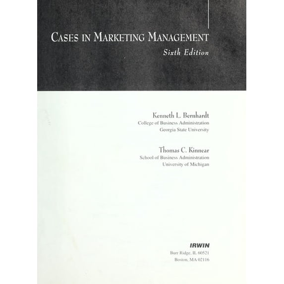 Pre-Owned Cases in Marketing Management 9780256122466 Used