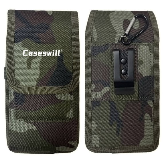 Caseswill For Motorola Edge (2025) (2024) (2023) (2022) (2021) Case Rugged Nylon Cell Phone Belt Clip Holster Carrying Pouch with Card Holder