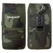 Caseswill For Google Pixel 10 Pro XL,10 Pro Fold,9 Pro XL, 9 Pro Fold, 8 Pro, 9A, 8A, 7 Pro, 7A, 6 Pro, 6A, Fold Case Rugged Nylon Cell Phone Belt Clip Holster Carrying Pouch with Card Holder
