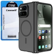 Caseswill for Google Pixel 11 Pro Fold, Magnetic Foldable Phone Case, Translucent Matte Anti Fingerprint Shockproof Protective Cover