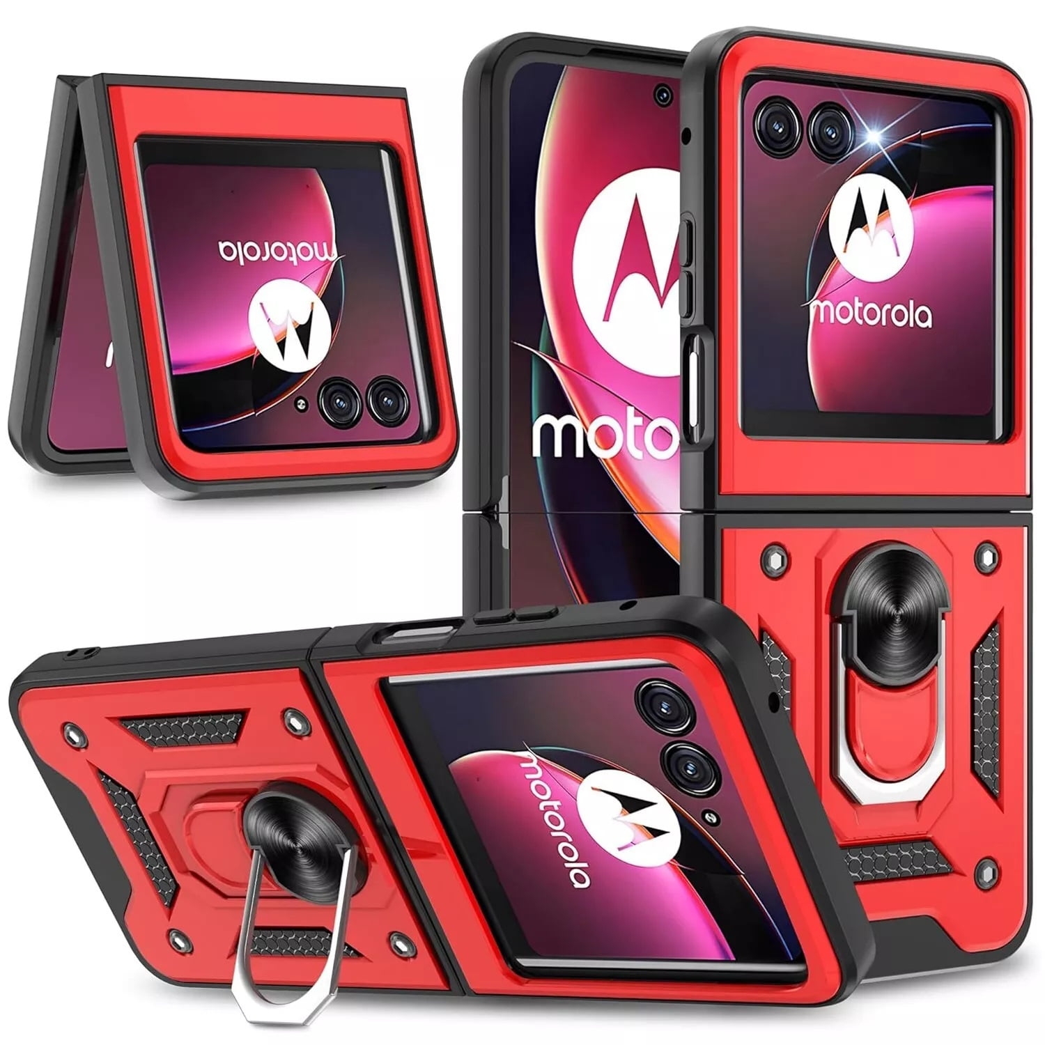 Caseswill for Motorola Razr+ Plus (2024) Case Heavy Duty Shockproof ...