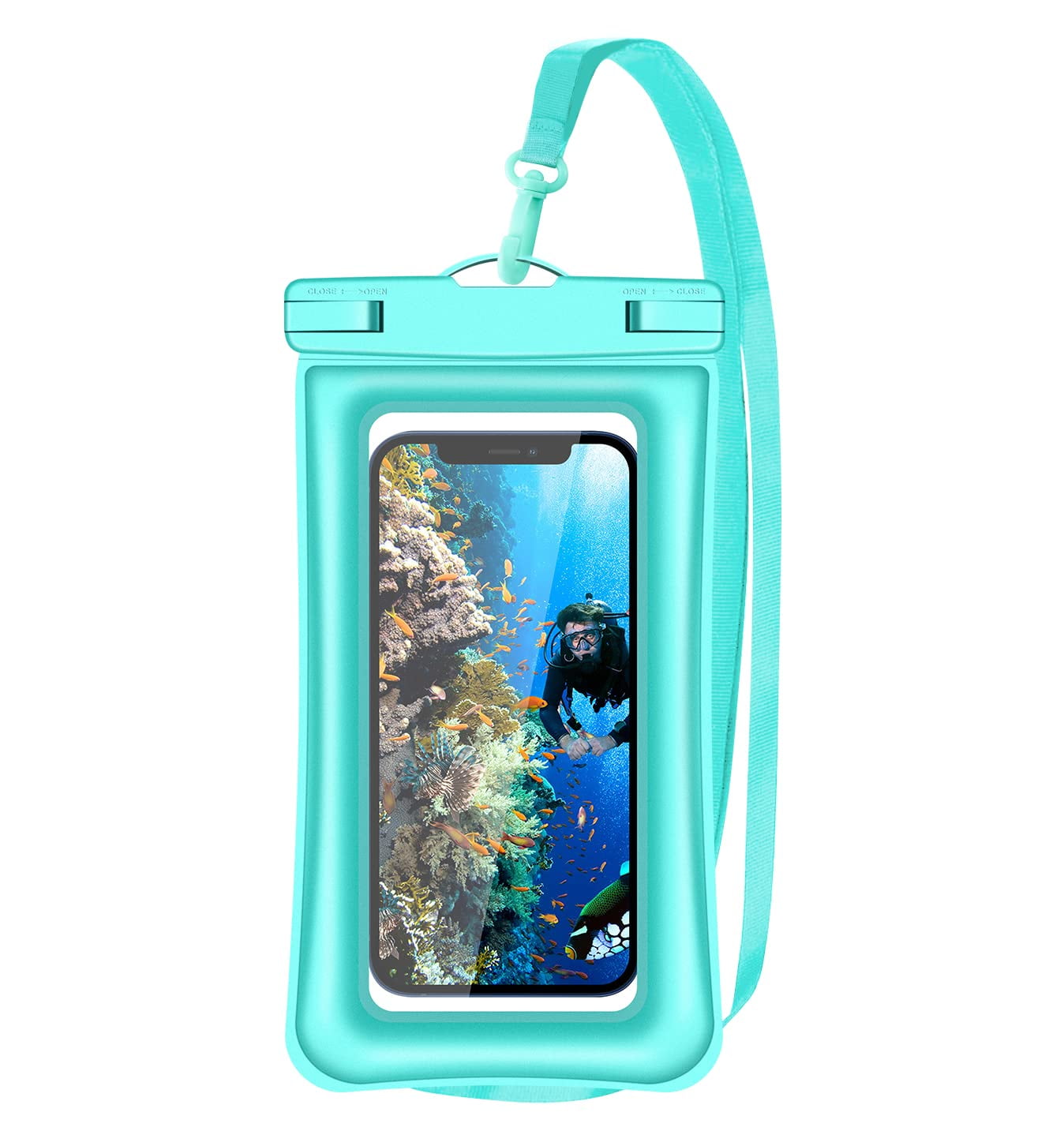 Casetego Floating Universal Waterproof Phone Pouch,IPX8 Cellphone Dry Bag Waterproof Case Dry