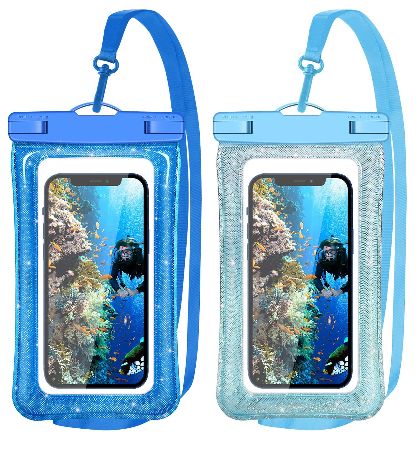 Casetego Floating Universal Waterproof Phone Pouch IPX8 Cellphone Dry Bag Waterproof Case for iPhone 14 13 12 11 Pro Max SE Max XR 8 7 Plus S23 S9 S20 S21 Note 20 10 Up