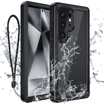Casetego For Samsung Galaxy S24 Ultra Case,IP68 14FT Waterproof Underwater Dustproof Shockproof Rugged with Built-in Screen Protector Full Protect Phone Cover with Lanyard,Black