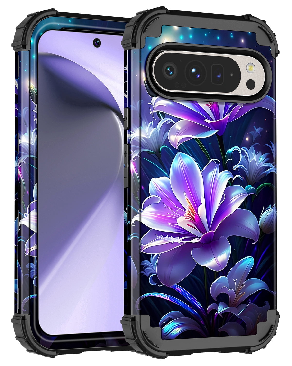 Casetego for Google Pixel 9 Pro XL Case,Glow in The Dark Three Layer ...