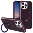 thumbnail image 1 of Casetego Magnetic for 15 Pro Max Phone Case, [Compatible with MagSafe] Built in Foldable Kickstand Rugged Slim Shockproof Protective Phone Cover,Wine Red, 1 of 7