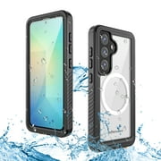 Casetego Magnetic Case for Samsung Galaxy S25,IP68 Waterproof Case,Built-in 9H Screen Protector & Camera Protector [Compatible with MagSafe] [Military Dustproof