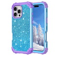 thumbnail image 1 of Casetego Phone Case for iPhone 16 Pro Max Case,Glitter Bling Heavy Duty Hybrid Sturdy High Impact Shockproof Protective Cover,Shiny Blue Purple, 1 of 7